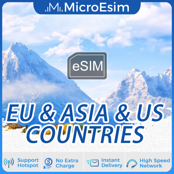 EU & Asia & US 30 Countries Travel eSIM