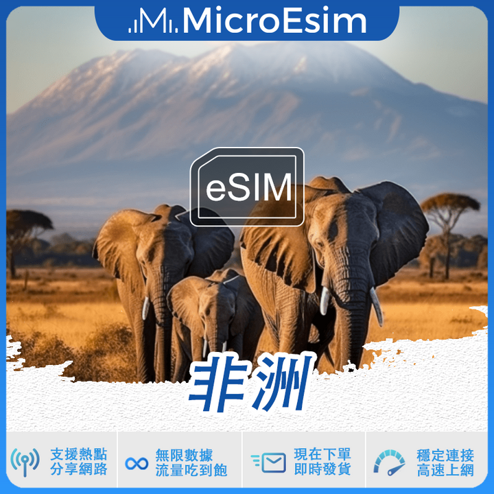 非洲 出國旅游上網 eSIM