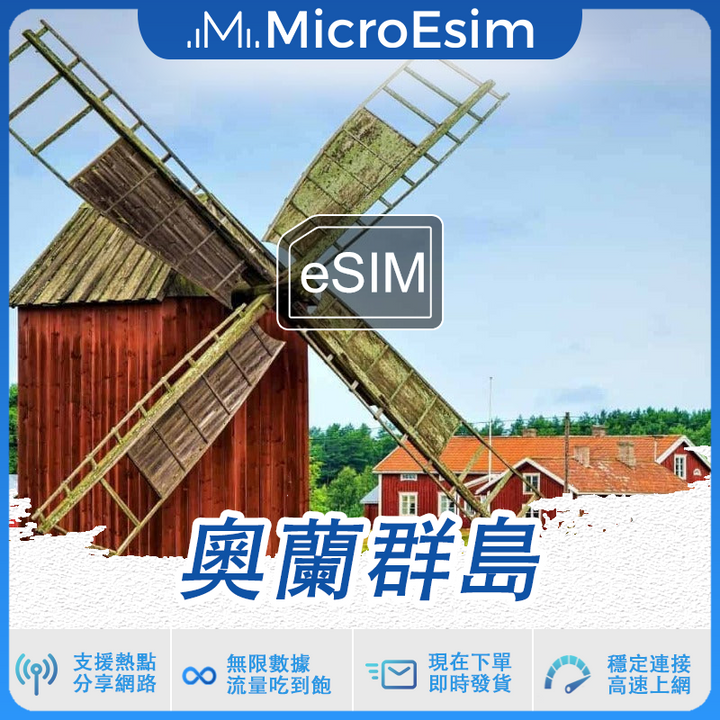 奧蘭群島 出國旅游上網 eSIM