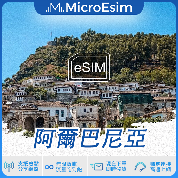 阿爾巴尼亞 出國旅游上網 eSIM