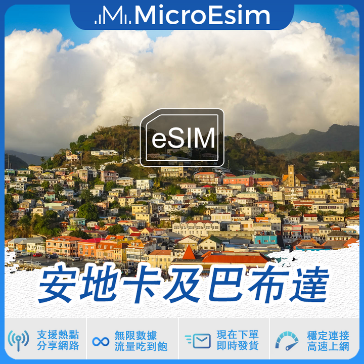 安地卡及巴布達 出國旅游上網 eSIM