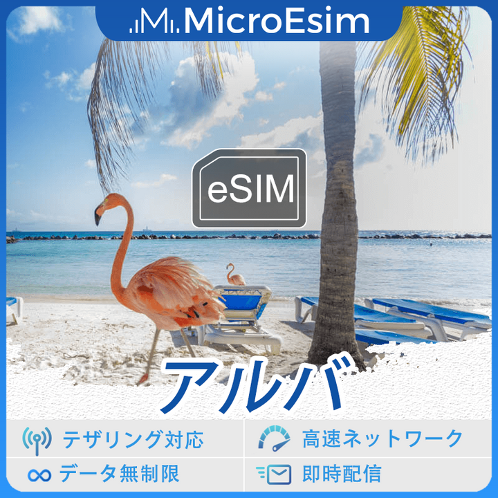 アルバ 海外旅行用 eSIM