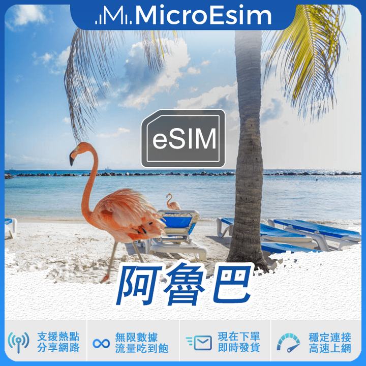 阿魯巴 出國旅游上網 eSIM