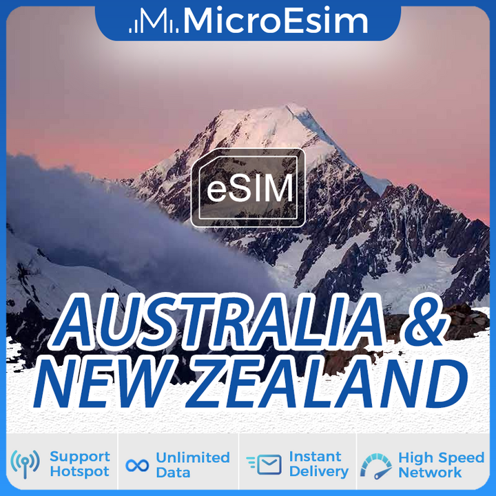 Australia & New Zealand Travel eSIM