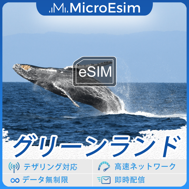 グリーンランド 海外旅行用 eSIM