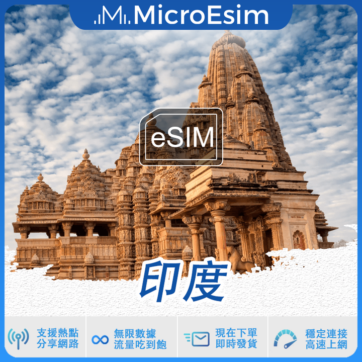 印度 出國旅游上網 eSIM