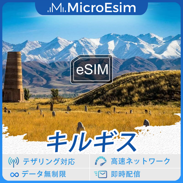 キルギス 海外旅行用 eSIM