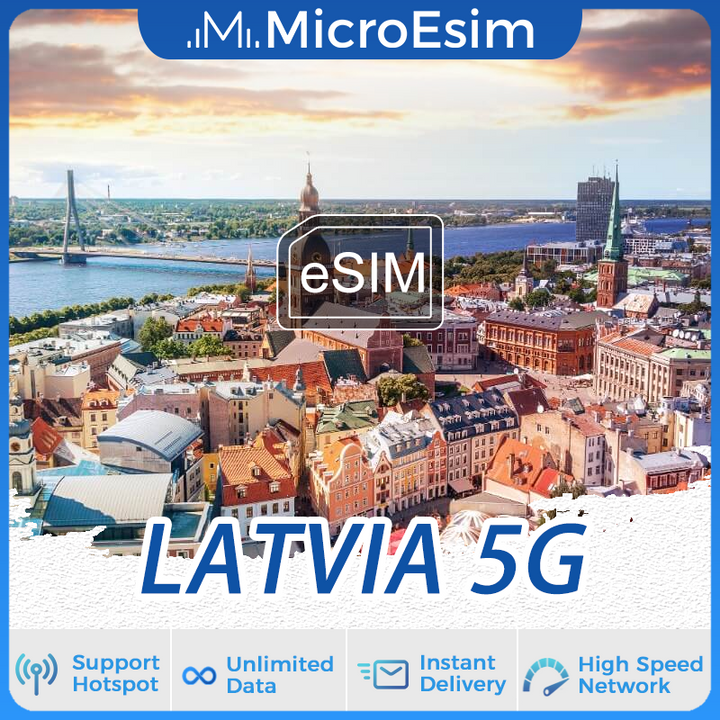 Latvia Travel eSIM 5G