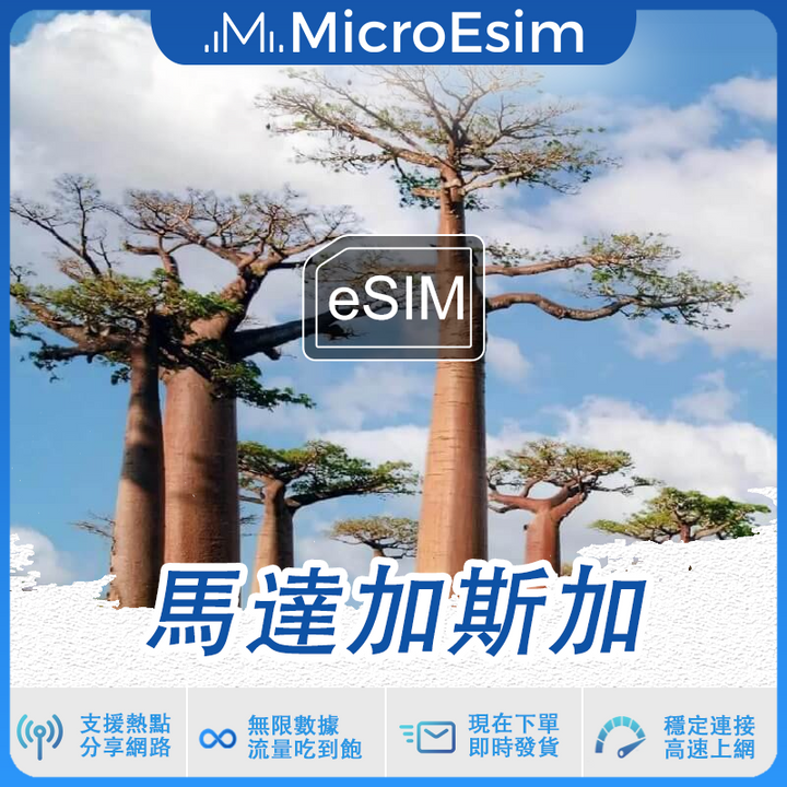 馬達加斯加 出國旅游上網 eSIM