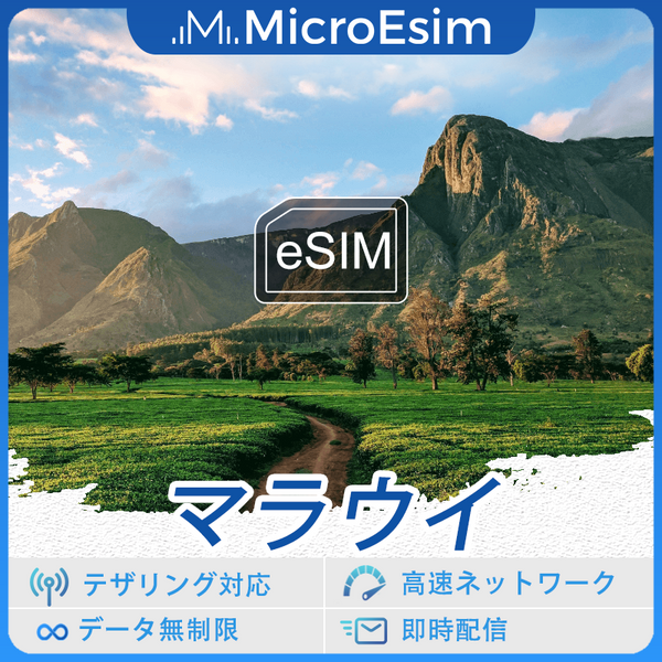 マラウイ 海外旅行用 eSIM