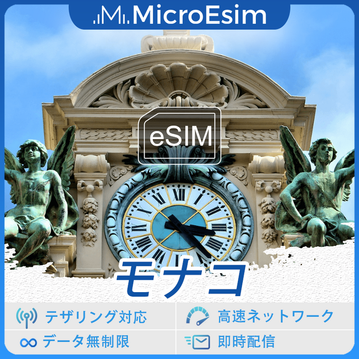 モナコ 海外旅行用 eSIM