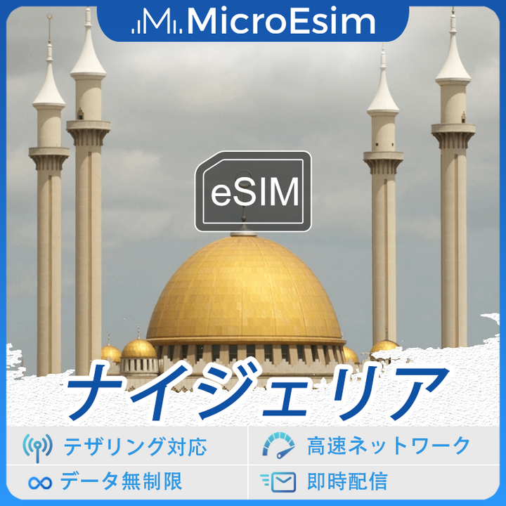 ナイジェリア 海外旅行用 eSIM