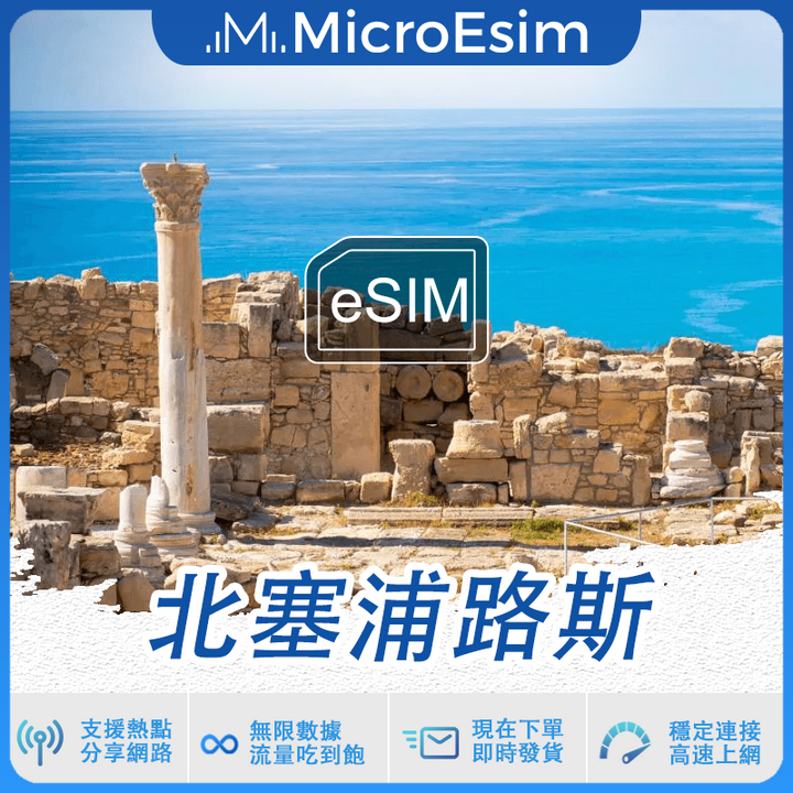 北塞浦路斯 出國旅游上網 eSIM