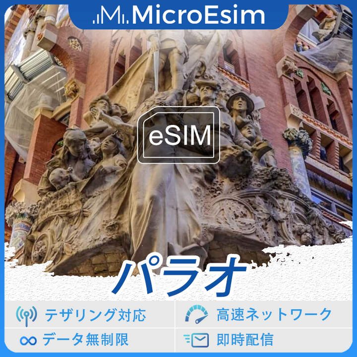 パラオ 海外旅行用 eSIM