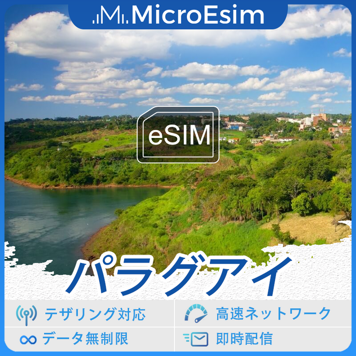 パラグアイ 海外旅行用 eSIM