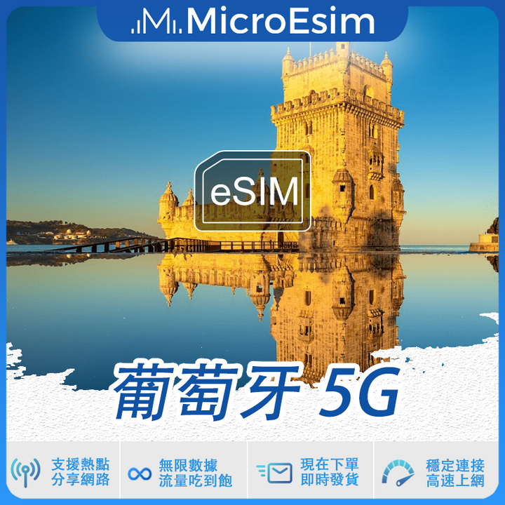 葡萄牙 出國旅游上網 eSIM NOS Optimus 5G