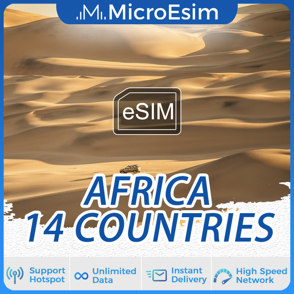 Africa 14 Countries Travel eSIM