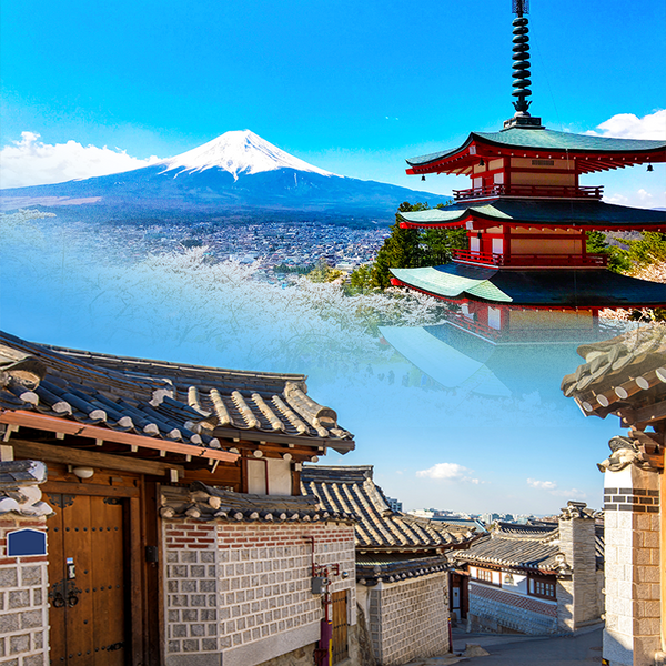 Travel eSIM data plan for Japan and South Korea - MicroEsim