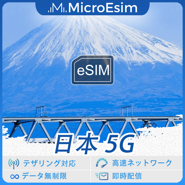 日本 海外旅行用 eSIM 5G