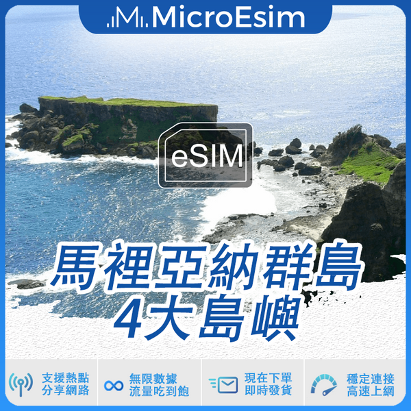 馬裡亞納群島 4大島嶼 出國旅游上網 eSIM