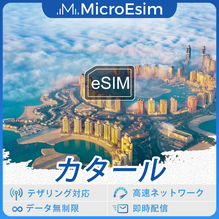 カタール 海外旅行用 eSIM