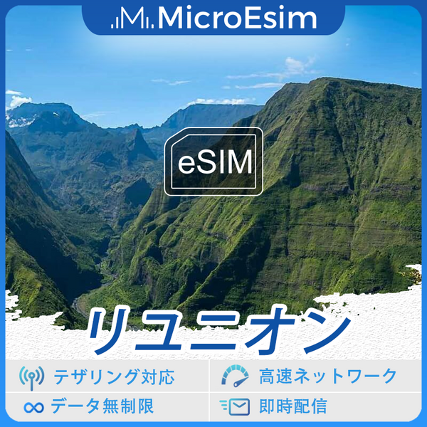 リユニオン海外旅行用 eSIM