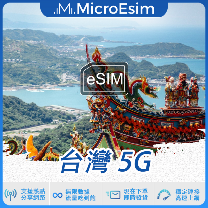 台灣 出國旅游上網 eSIM 5G