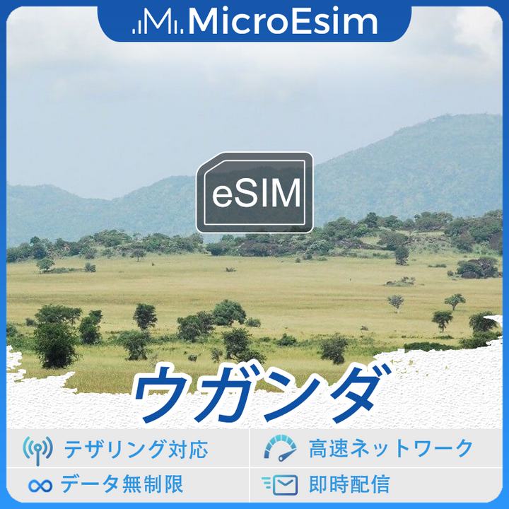 ウガンダ 海外旅行用 eSIM