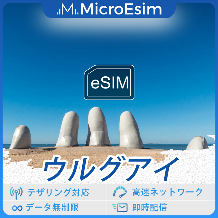 ウルグアイ 海外旅行用 eSIM