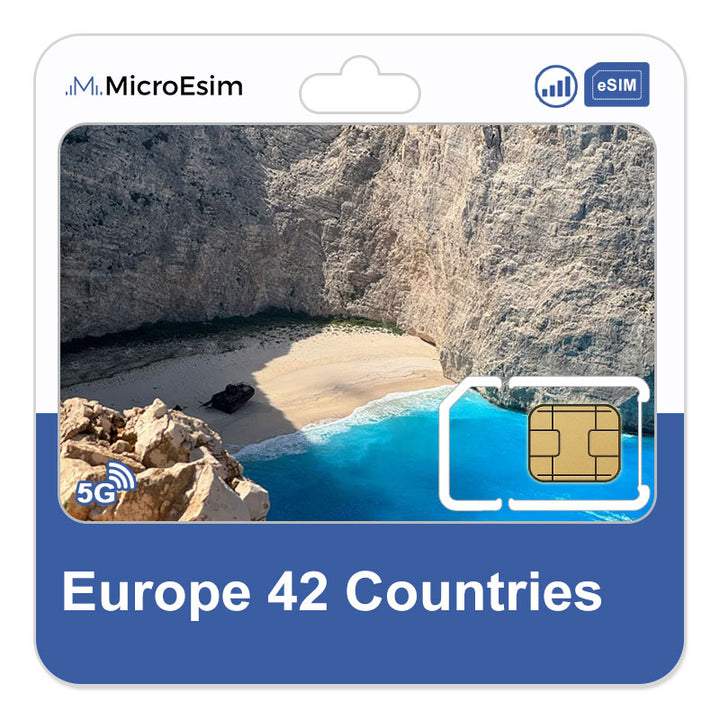 Europe eSIM 42 Countries