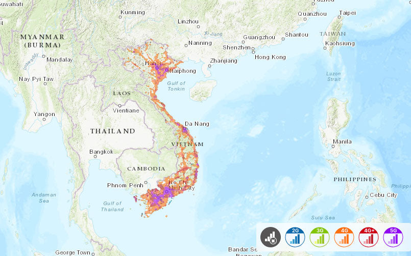 Mobifone Vietnam Netzabdeckung